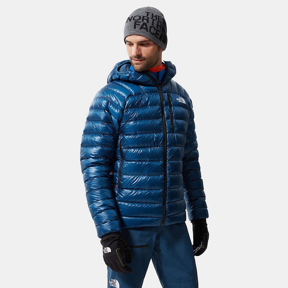 The North Face Summit Hooded Ανδρικα Μπουφάν Πουπουλένια - Μπλε (YXHP35270)